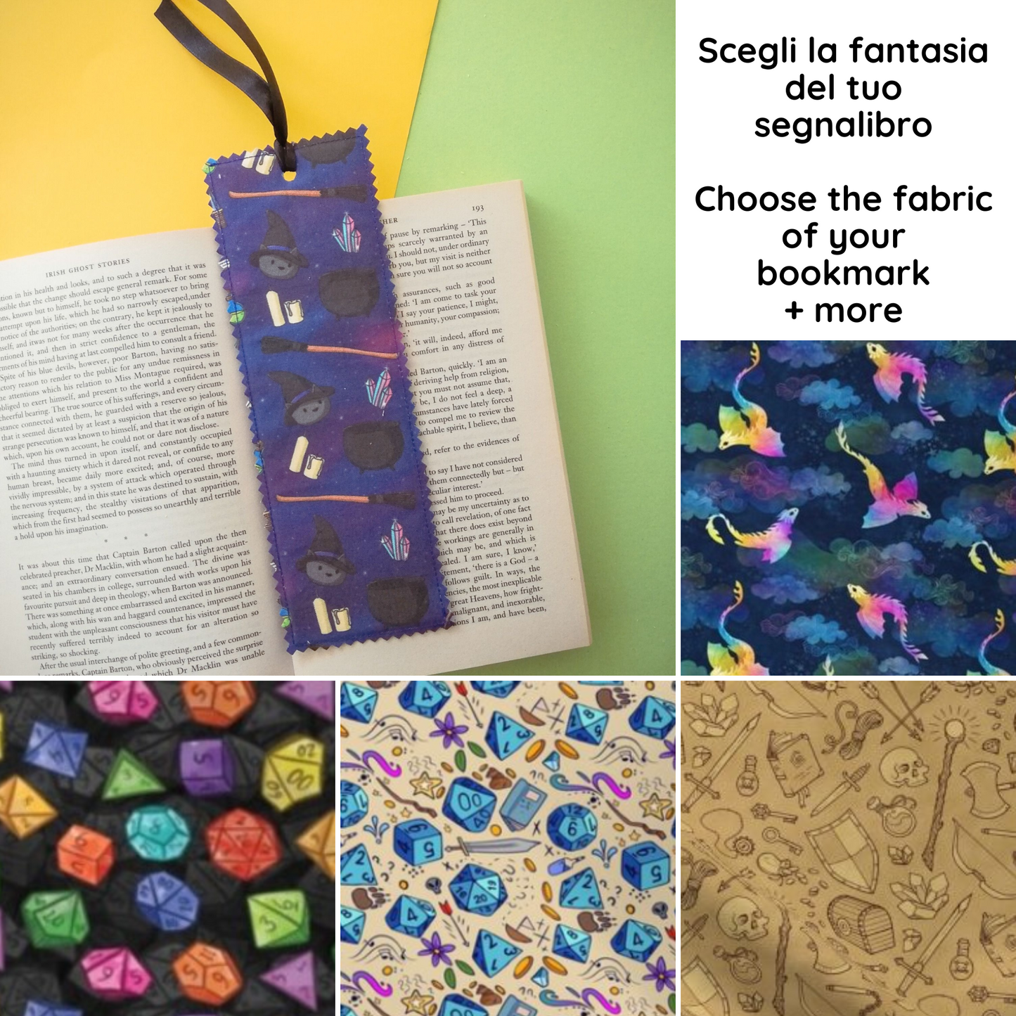 Segnalibro a tema giochi di ruolo