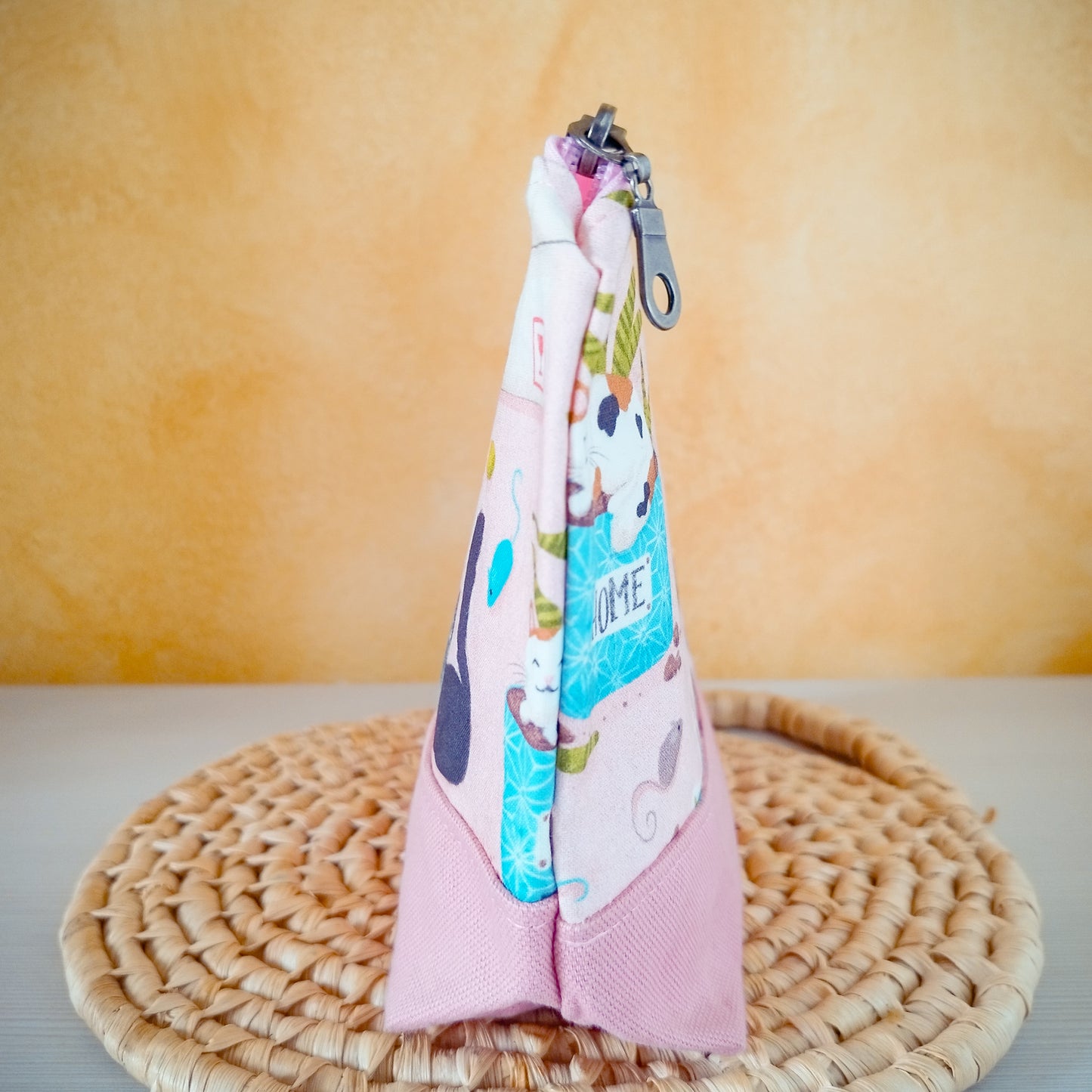 Astuccio grande fantasy gatti e piante - lato