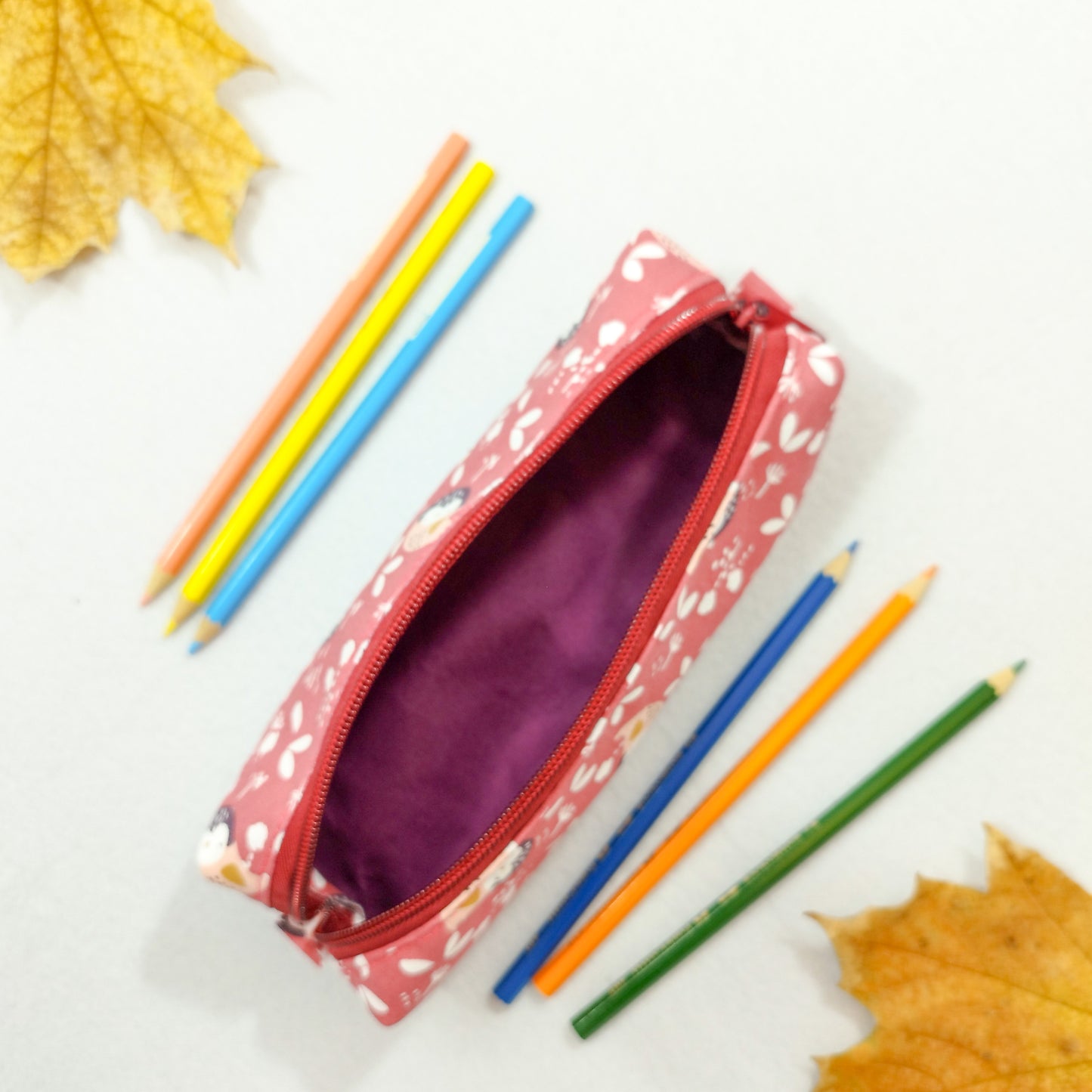 Astuccio tubolare fantasy uccellini e fiori - interno