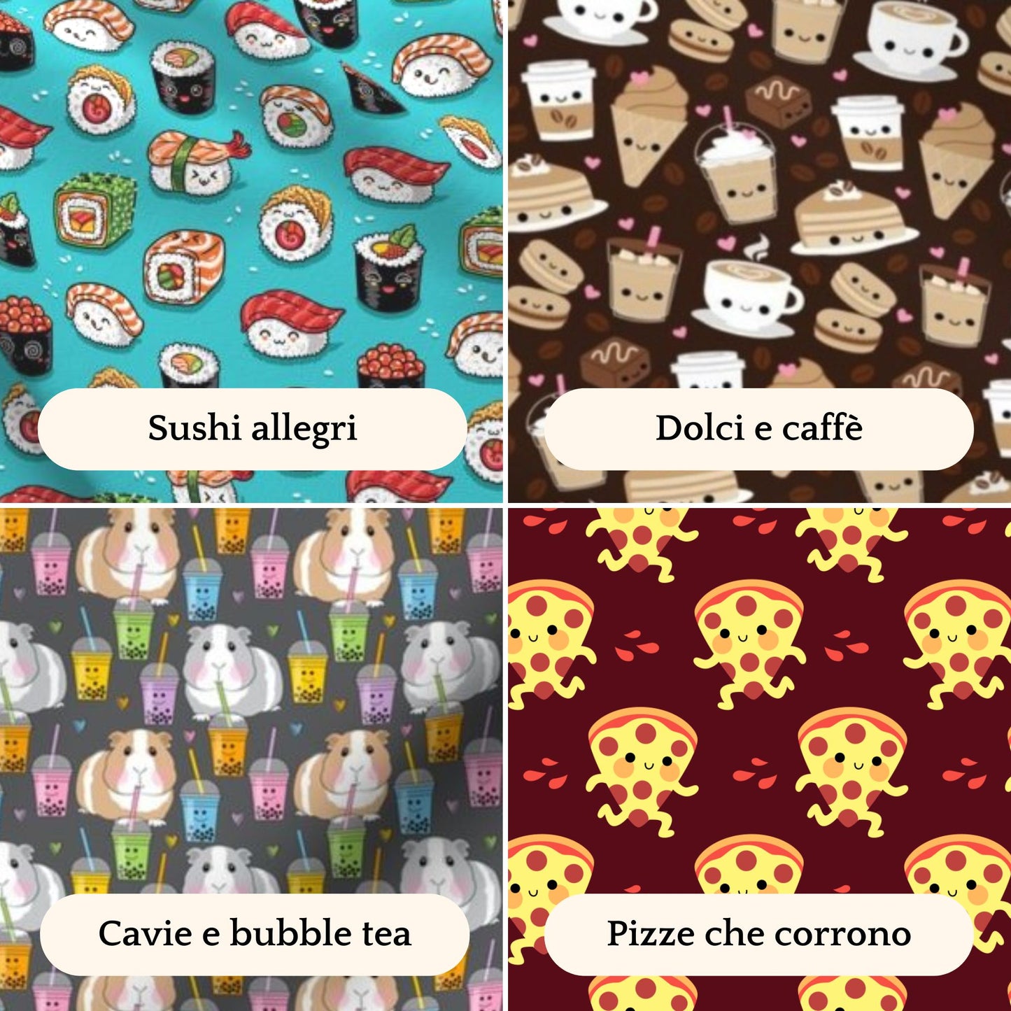 Segnalibro a tema cibo kawaii