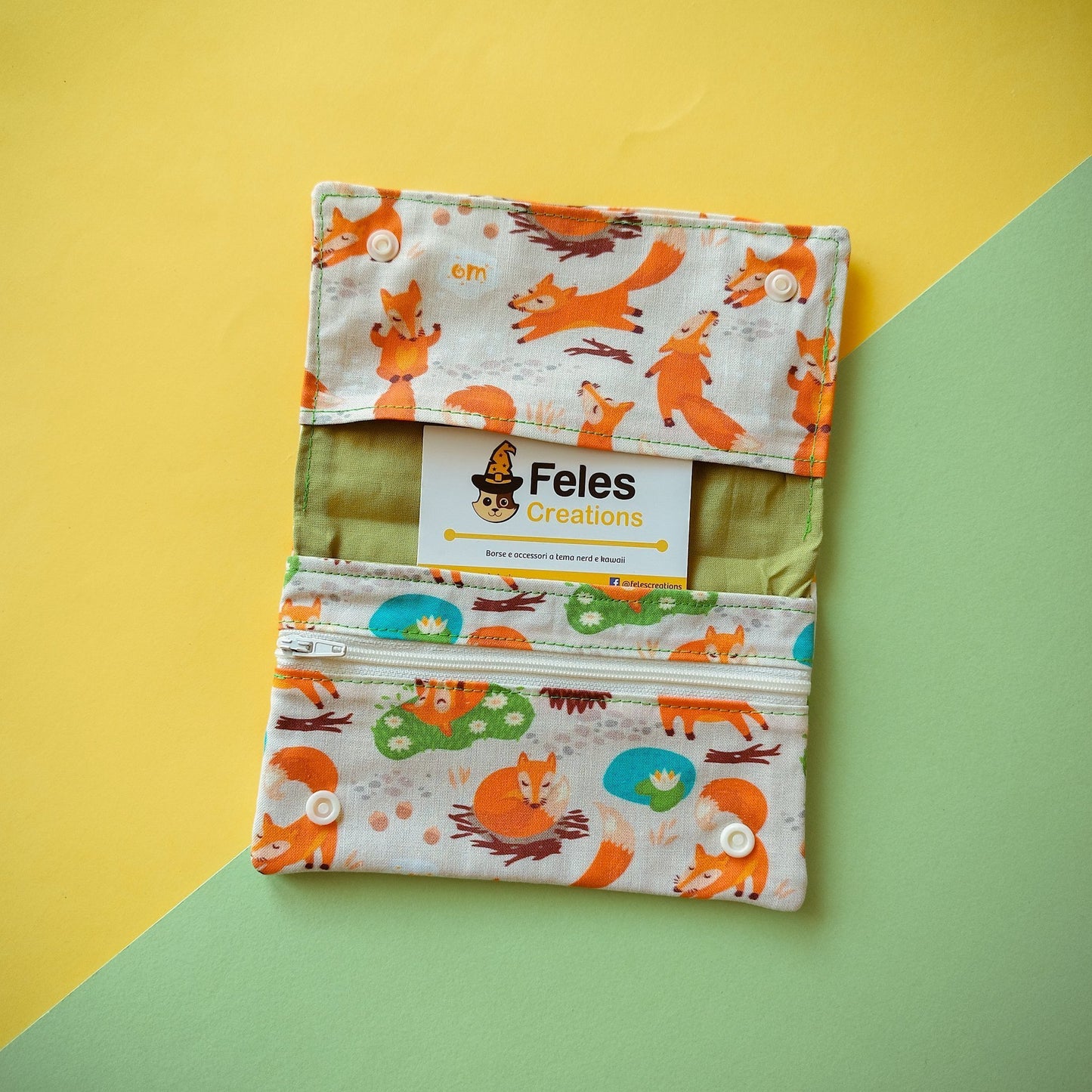 Porta documenti "Volpi in autunno"