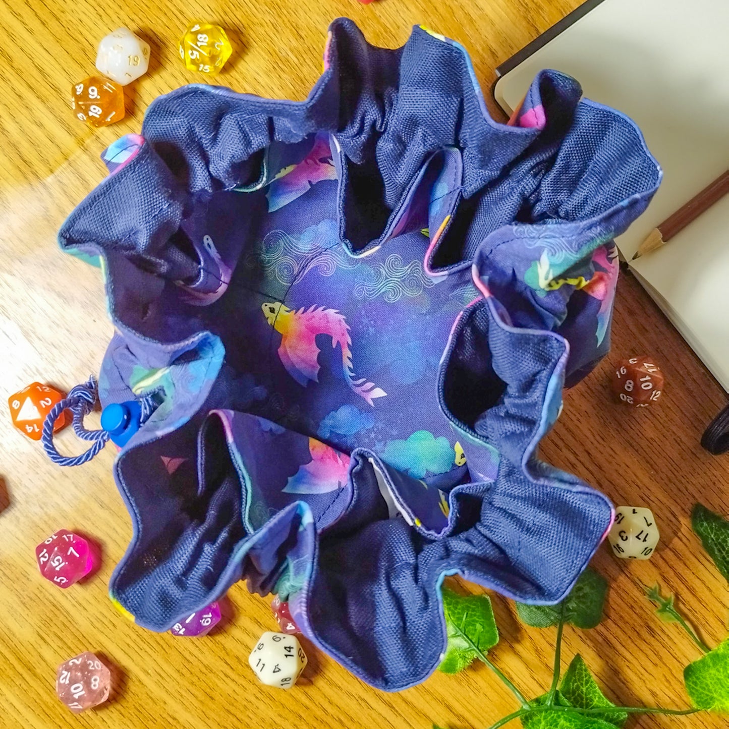 Sacchetto_porta_dadi_tasche_fantasy_gdr_draghi_blu_
