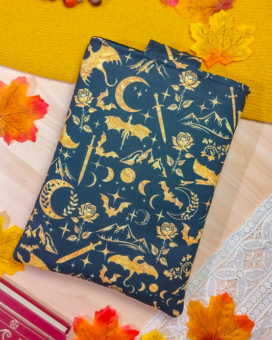 Book sleeve "Draghi dorati" | Custodia per libri e cover Kindle