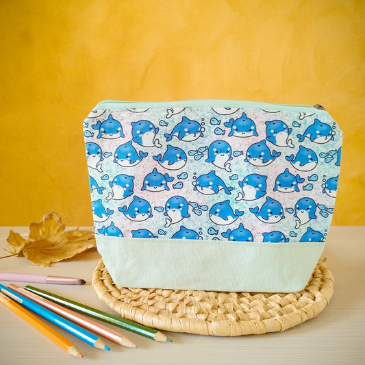 Astuccio grande orche nel mare - fronte