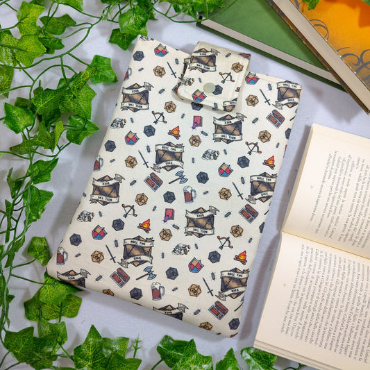 Book sleeve "Gioco di ruolo dadi roll the dice" | Custodia per libri e cover Kindle