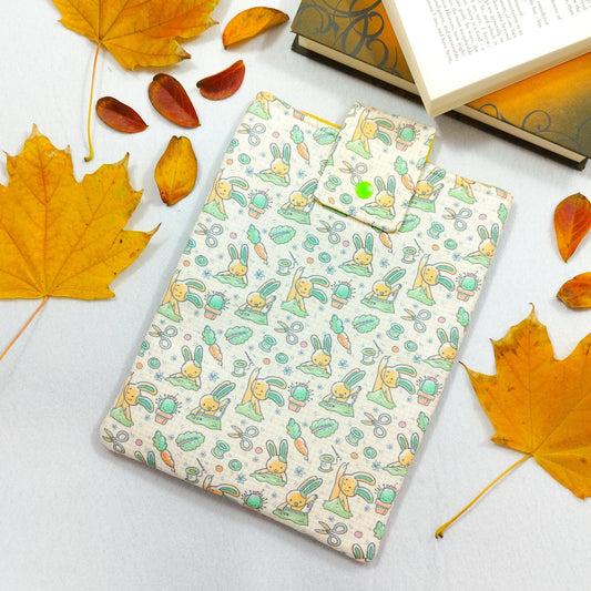 Book sleeve "Coniglietti creativi" | Custodia per libri e cover Kindle