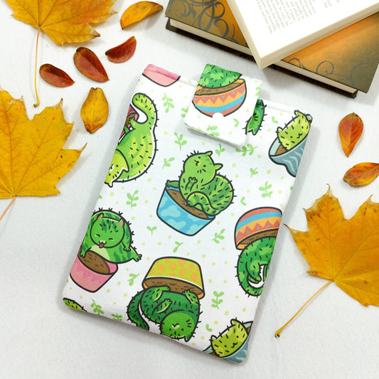Book sleeve "Gatti cactus" | Custodia per libri e cover Kindle