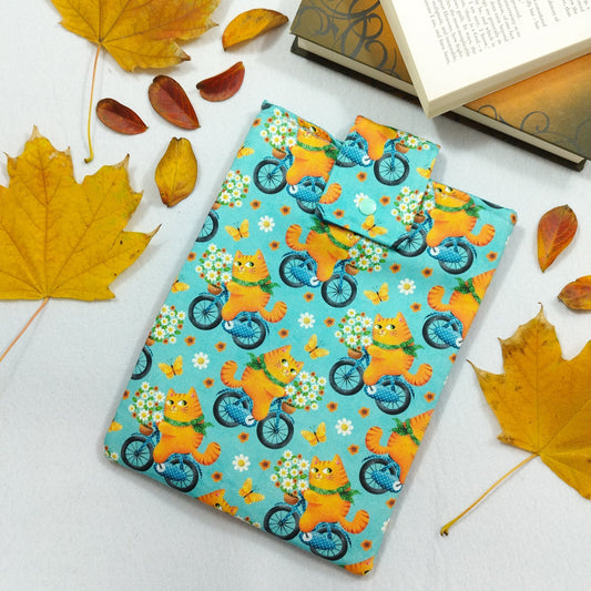 Book sleeve "Gatti in bicicletta" | Custodia per libri e cover Kindle