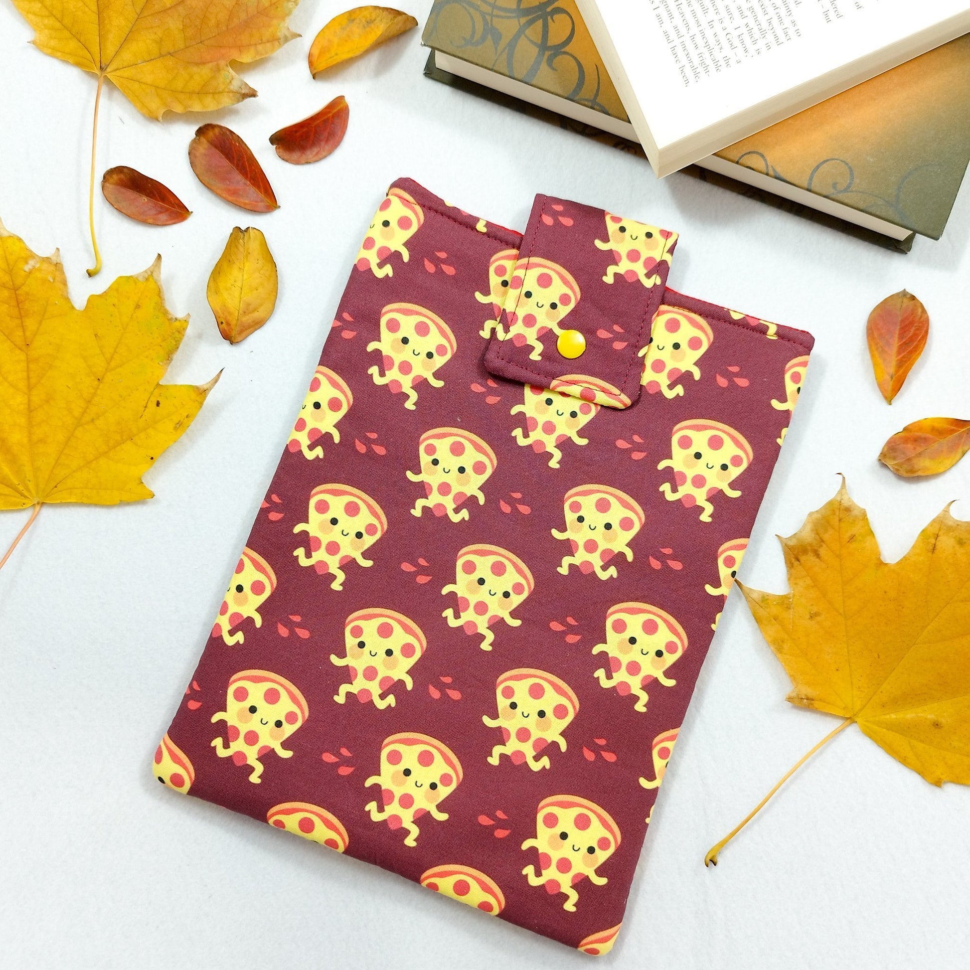 Book sleeve "Pizze che corrono" | Custodia per libri e cover Kindle