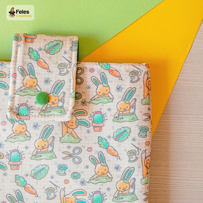 Book sleeve "Coniglietti creativi" | Custodia per libri e cover Kindle