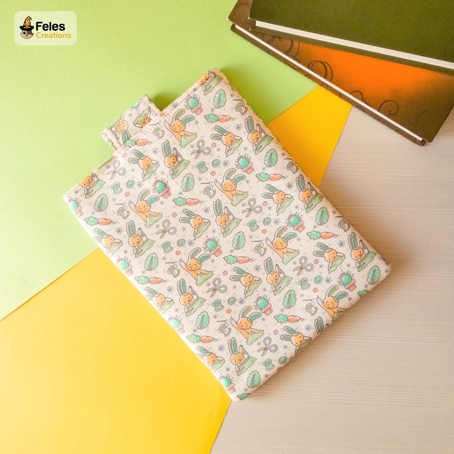 Book sleeve "Coniglietti creativi" | Custodia per libri e cover Kindle