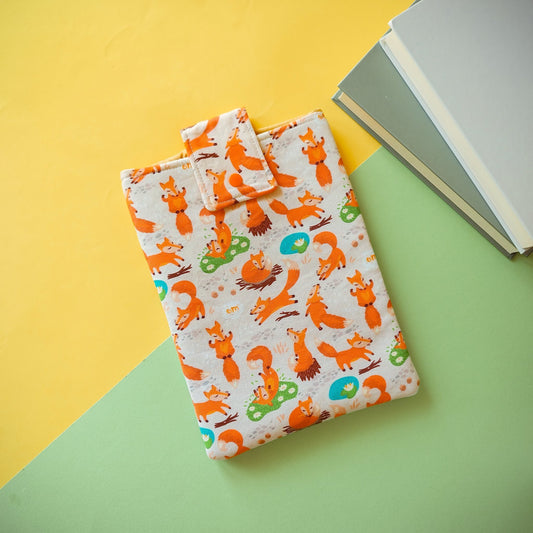 Book sleeve "Volpi in autunno" | Custodia per libri e cover Kindle