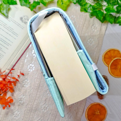 Book cover ricamata "Drago sulla nuvola" | Custodia per libri regolabile