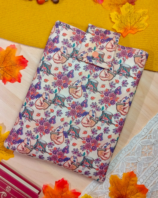 Book sleeve custodia per libri draghi un autunno - fronte