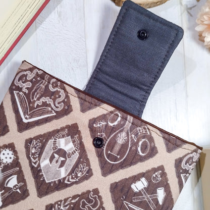 Book sleeve custodia per libri fantasy villaggio - apertura