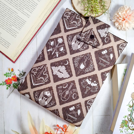 Book sleeve custodia per libri fantasy villaggio - fronte