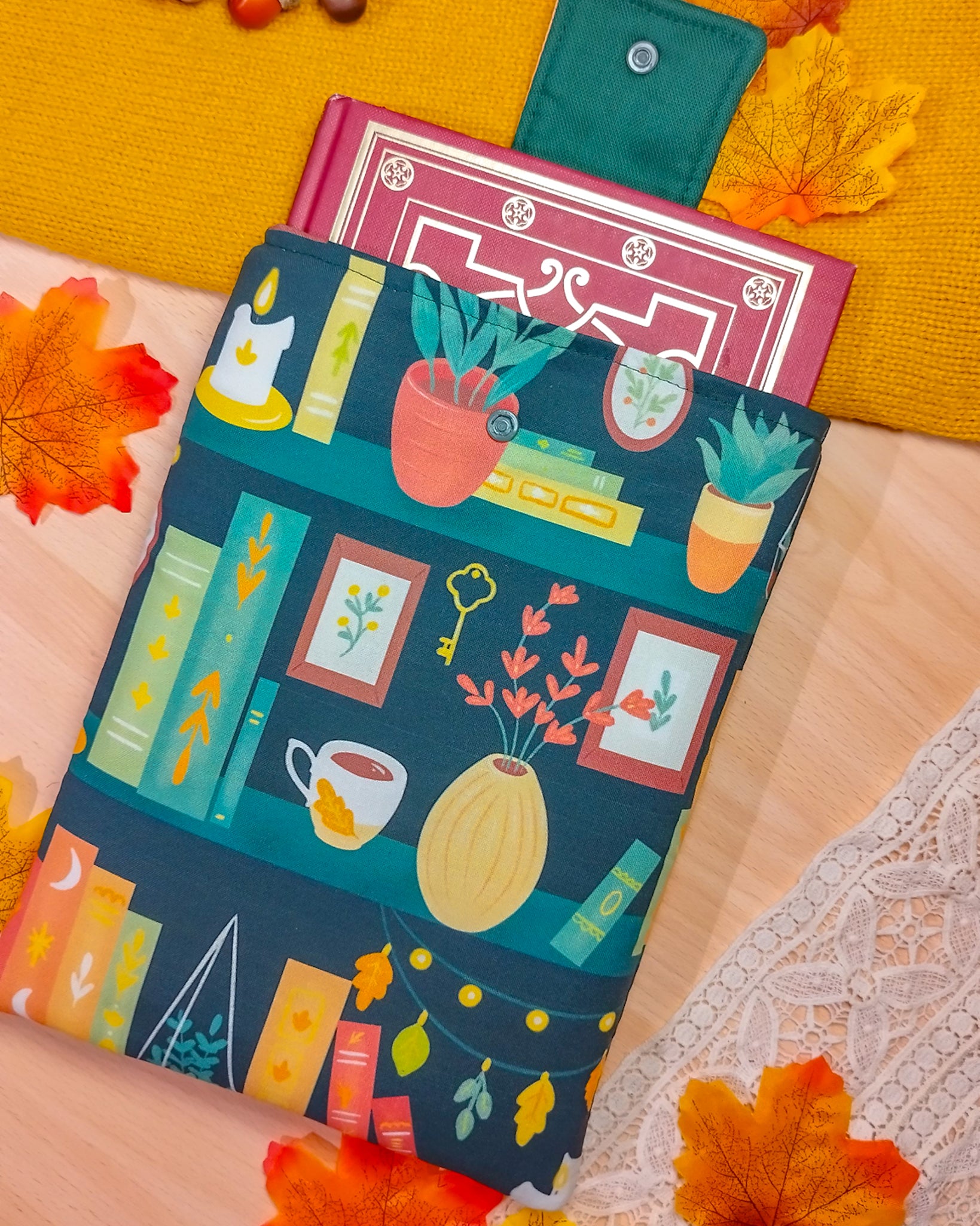 Book sleeve custodia per libri libri e candele - libro