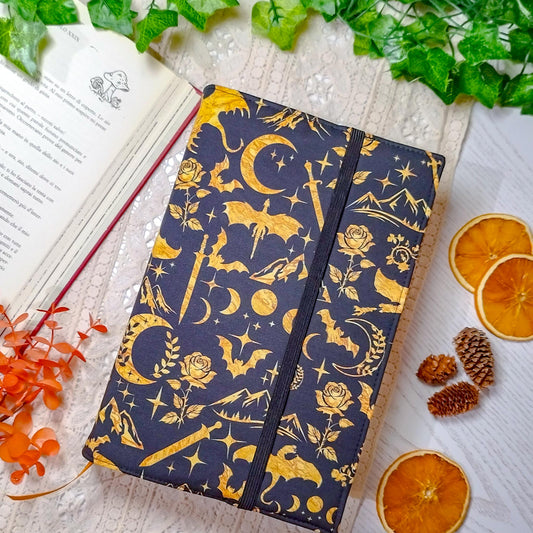 Book cover "Draghi dorati" | Custodia per libri regolabile