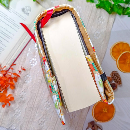 Book cover "Gatti in libreria beige" | Custodia per libri regolabile