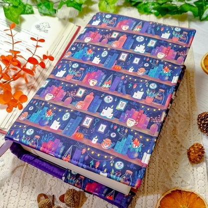 Book cover "Libri delle streghe e candele" | Custodia per libri regolabile
