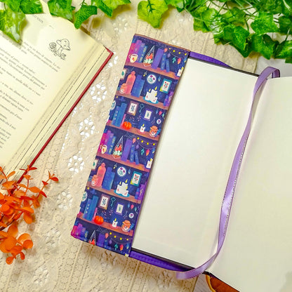 Book cover "Libri delle streghe e candele" | Custodia per libri regolabile