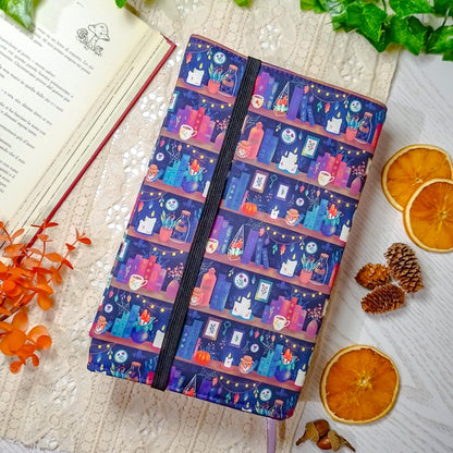 Book cover "Libri delle streghe e candele" | Custodia per libri regolabile
