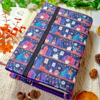 Book cover "Libri delle streghe e candele" | Custodia per libri regolabile