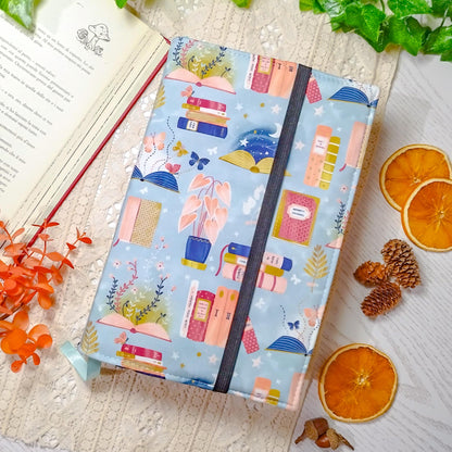 Book cover "Libri e piante" | Custodia per libri regolabile
