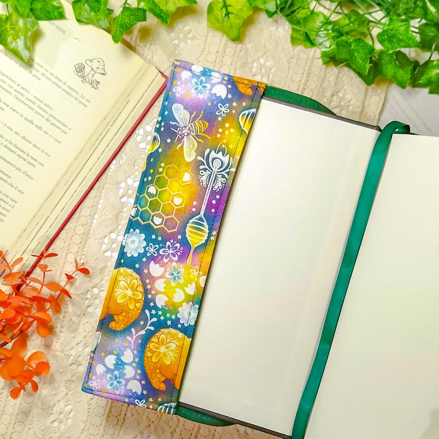 Book cover "Orsi e api" | Custodia per libri regolabile