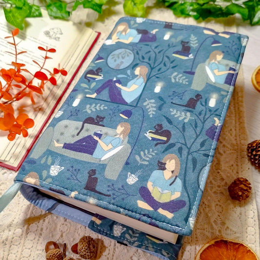 Book cover "Ragazza che legge" | Custodia per libri regolabile