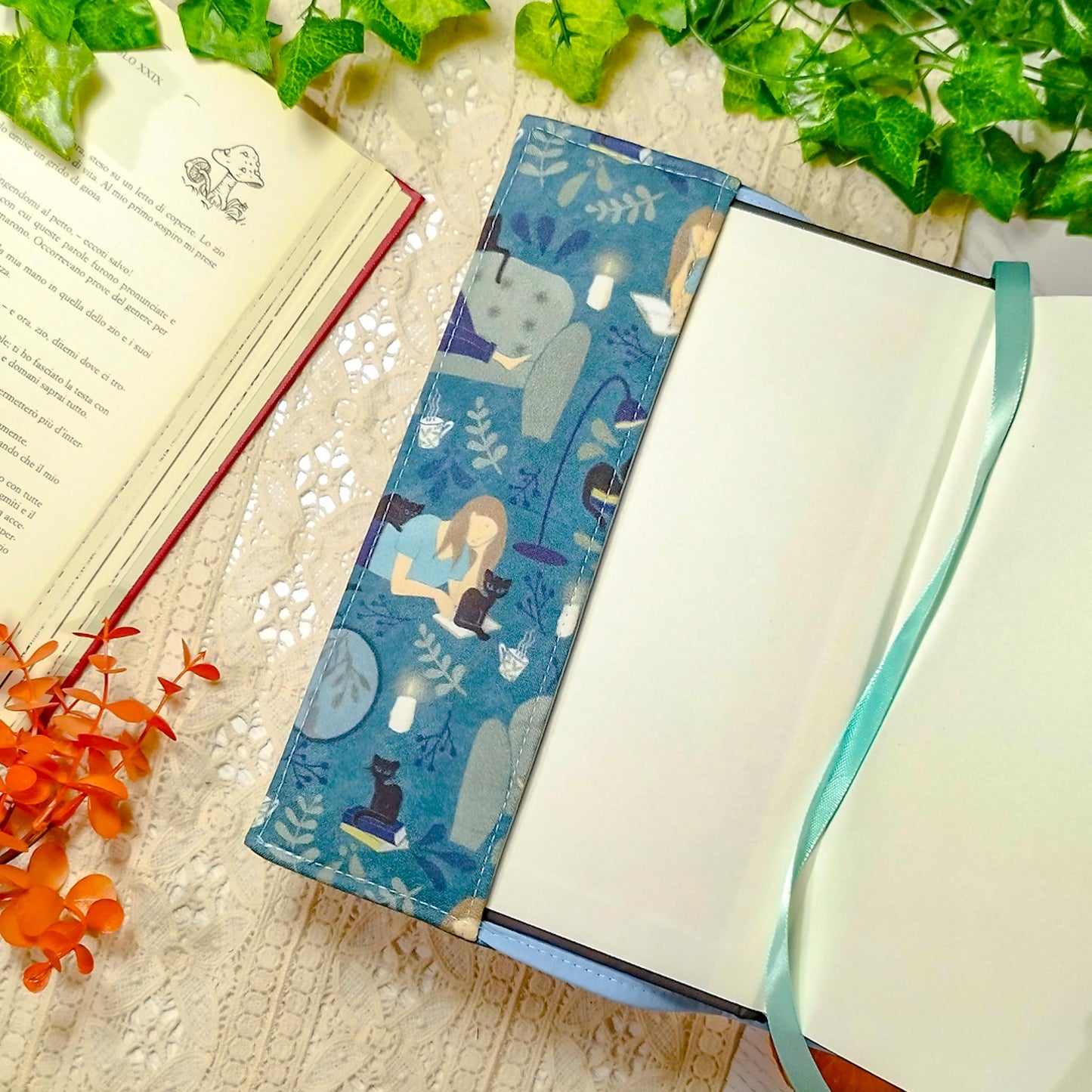 Book cover "Ragazza che legge" | Custodia per libri regolabile