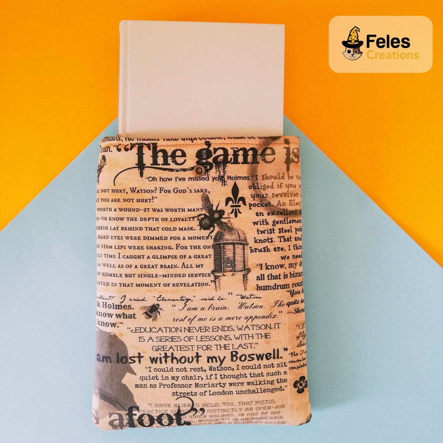 Book sleeve "Sherlock Holmes" | Custodia per libri e cover Kindle