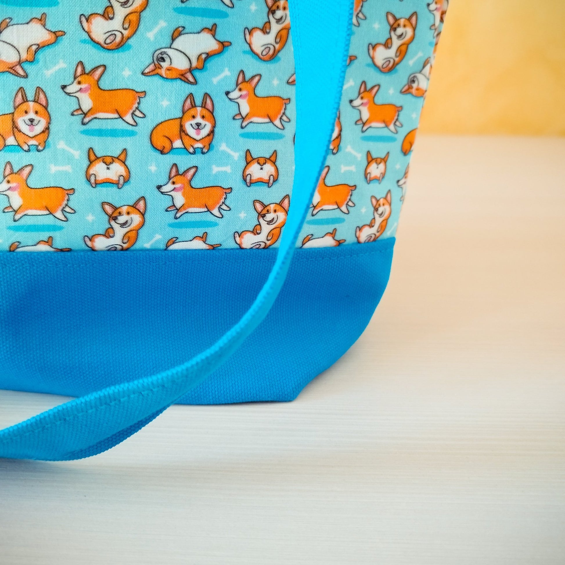 Borsa a spalla "Cagnolini corgi"