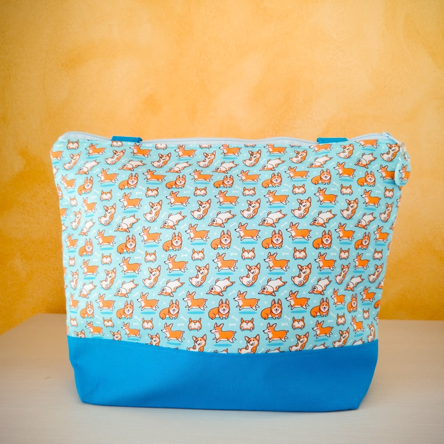 Borsa a spalla "Cagnolini corgi"