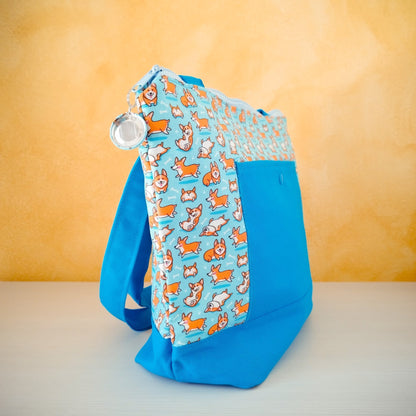 Borsa a spalla "Cagnolini corgi"