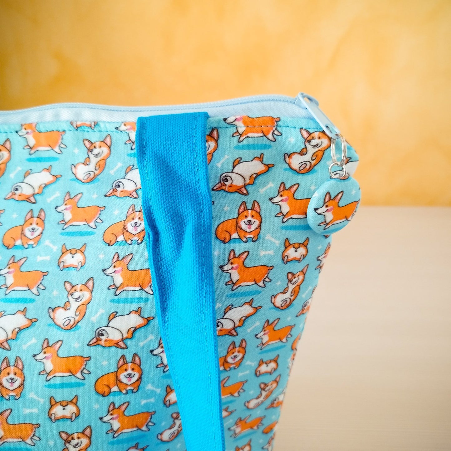 Borsa a spalla "Cagnolini corgi"