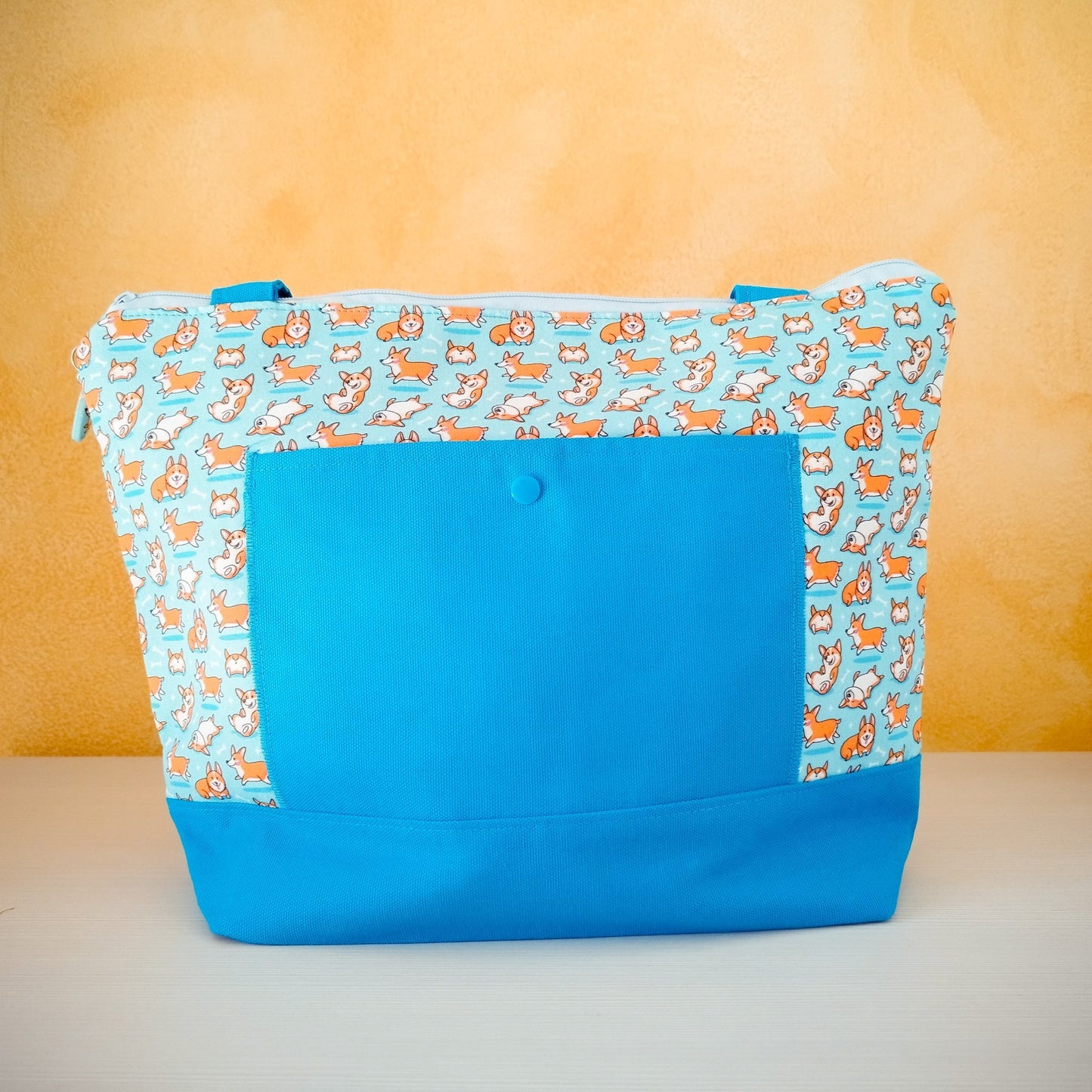 Borsa a spalla "Cagnolini corgi"