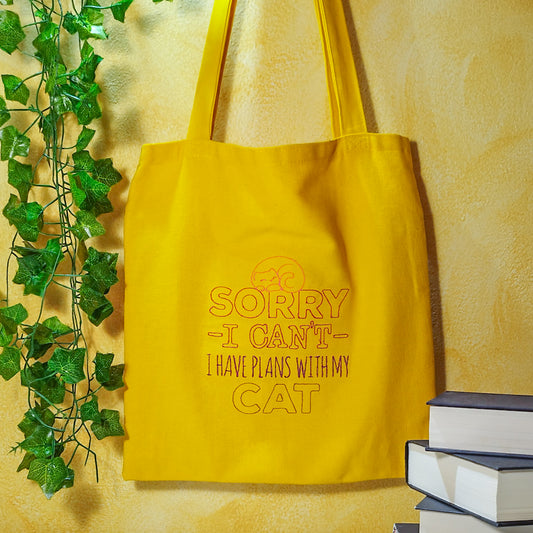 Borsa_shopper_ricamata_fantasy_plans_with_my_cat_gialla_