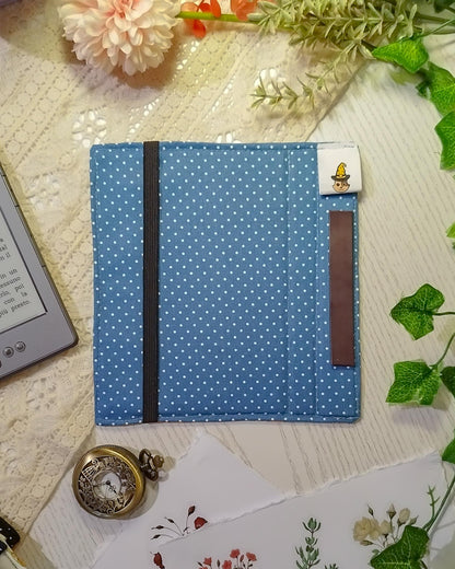 Cover kindle e kobo rigida rimovibile fantasy - interno blu chiaro