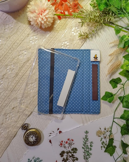 Cover kindle e kobo rigida rimovibile fantasy - interno blu chiaro custodia