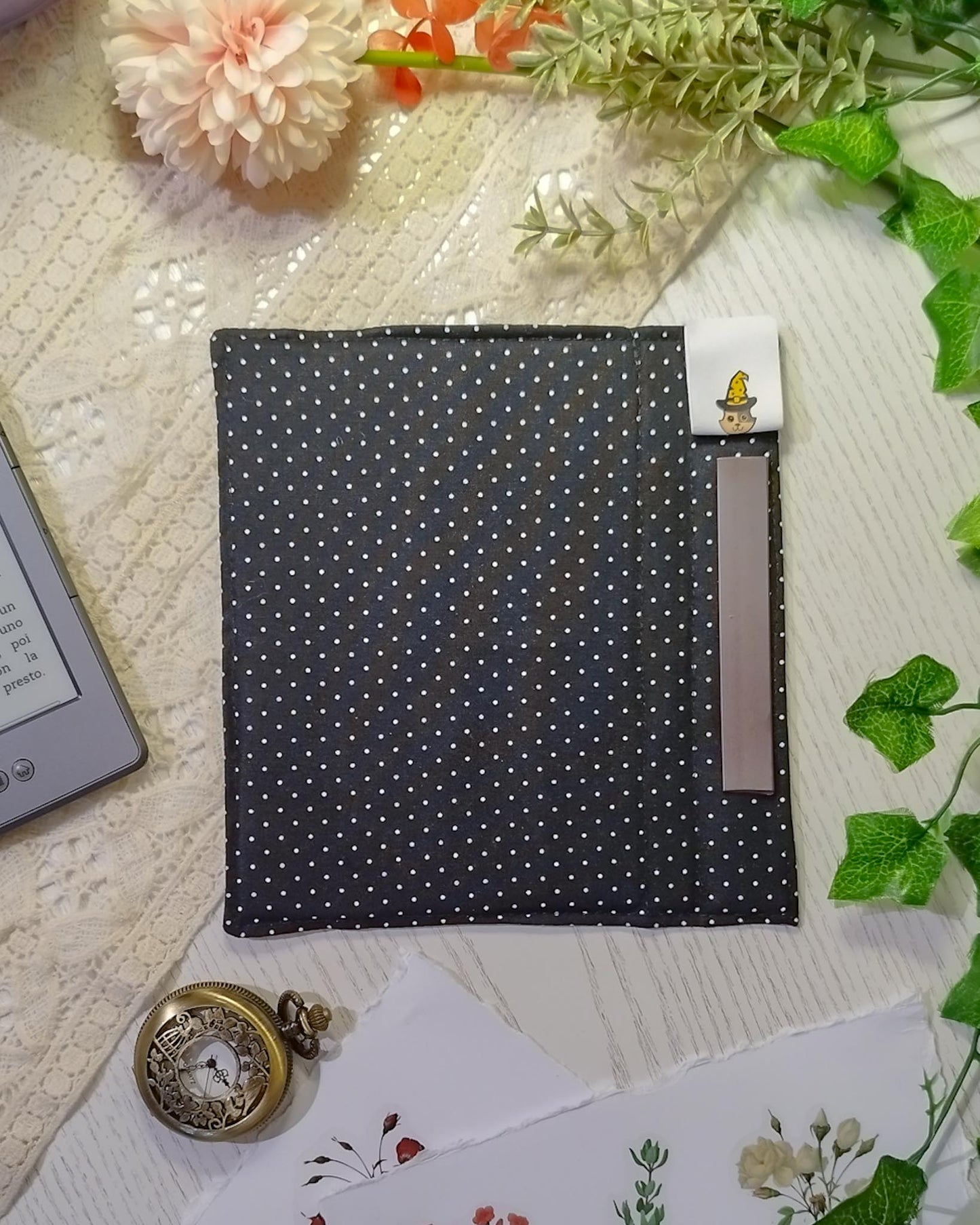 Cover kindle e kobo rigida rimovibile fantasy - interno nero