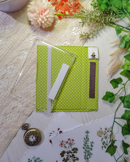 Cover kindle e kobo rigida rimovibile fantasy - interno verde chiaro custodia