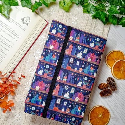 Book cover "Libri delle streghe e candele" | Custodia per libri regolabile