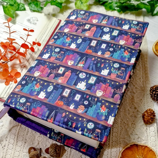 Book cover "Libri delle streghe e candele" | Custodia per libri regolabile