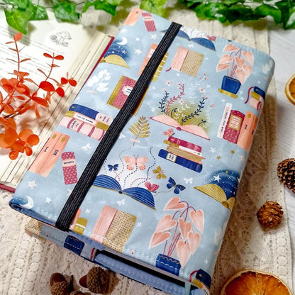 Book cover "Libri e piante" | Custodia per libri regolabile