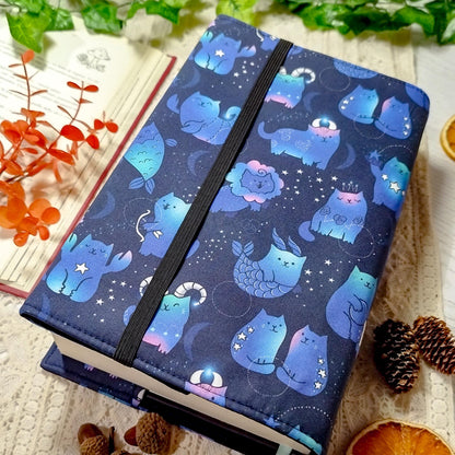 Book cover "Gatti zodiaco" | Custodia per libri regolabile