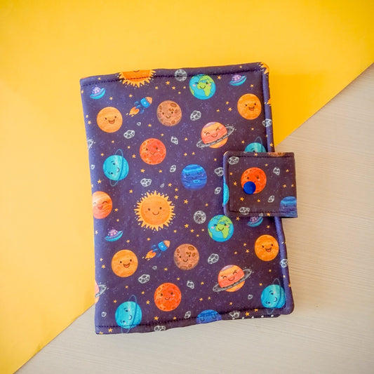 Cover per planner e agende A5 "Pianeti sorridenti"