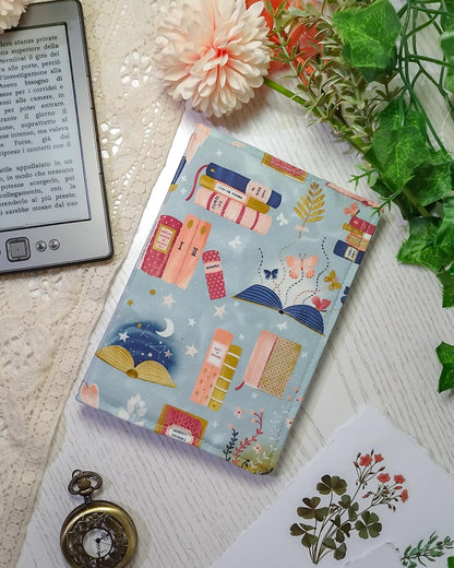 Cover rigida rimovibile per ebook reader Kindle e Kobo "Libri e piante"
