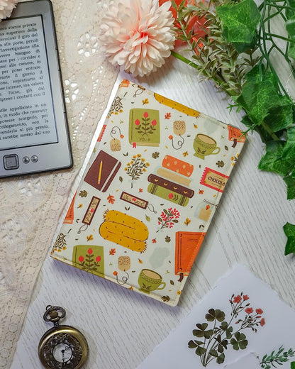 Cover rigida rimovibile per ebook reader Kindle e Kobo "Libri in autunno"