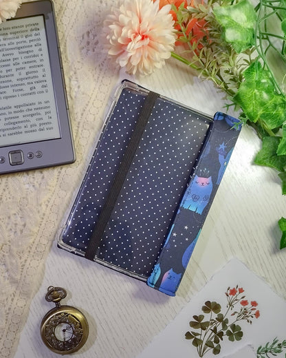 Cover rigida rimovibile per ebook reader Kindle e Kobo "Gatti zodiaco"